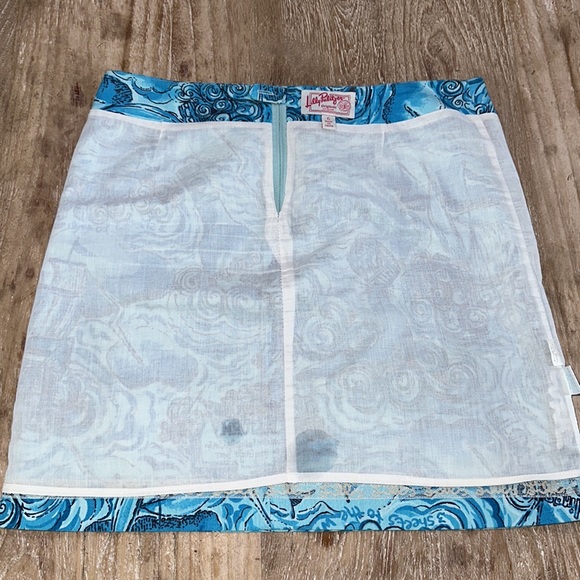 🦄 Rare Htf Holy Grail Lilly Pulitzer Goslings’s Dark N Stormy Roslyn Skirt 6 - Picture 9 of 11